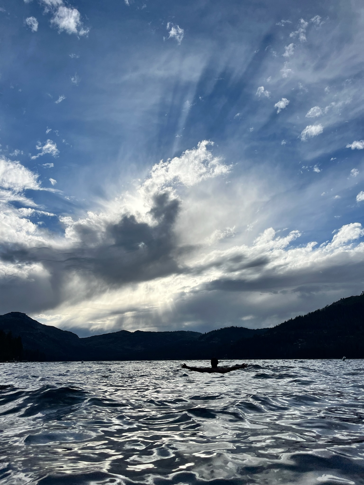 Donner Lake backdrop
