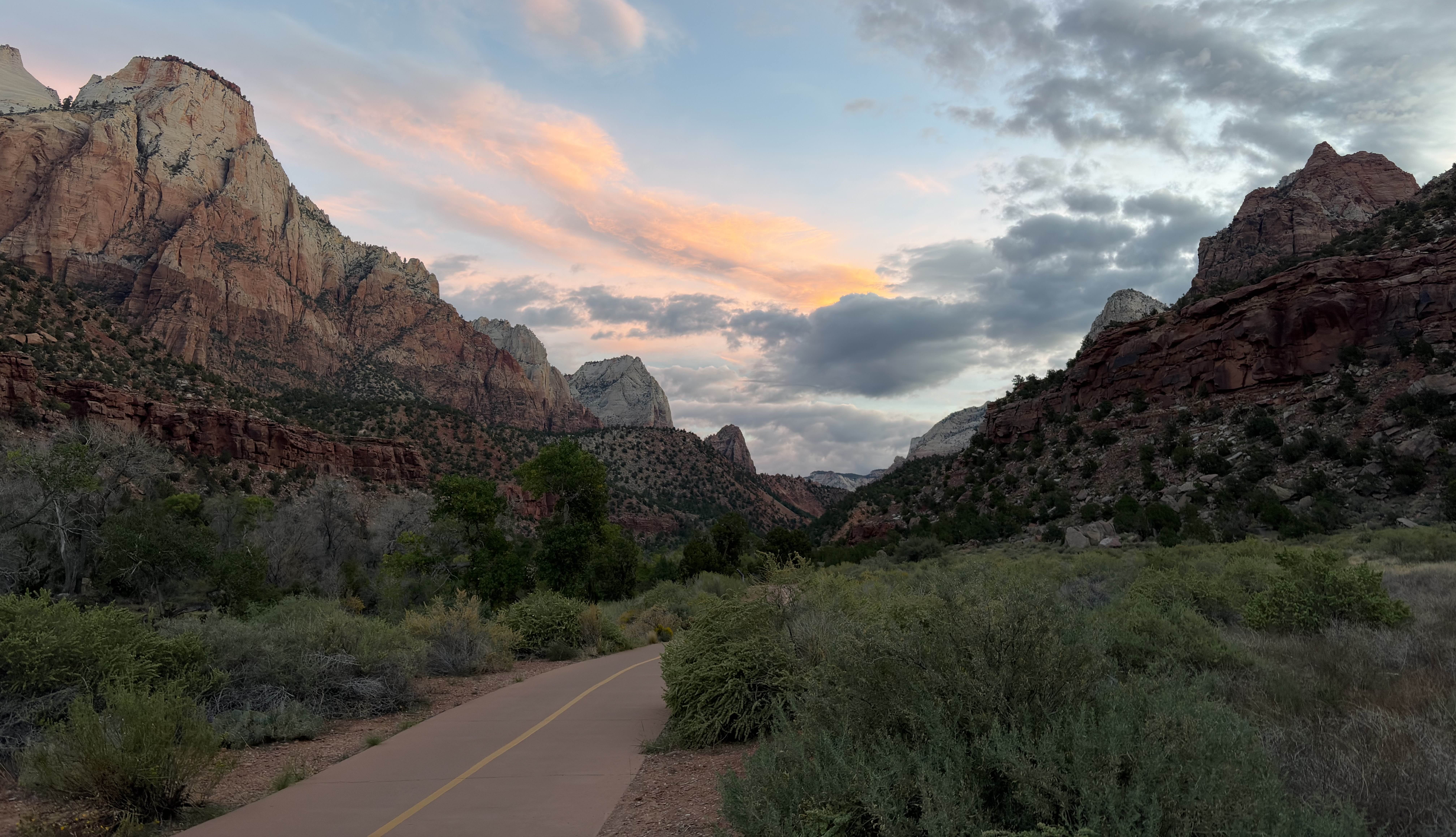 Zion Natl. Park backdrop